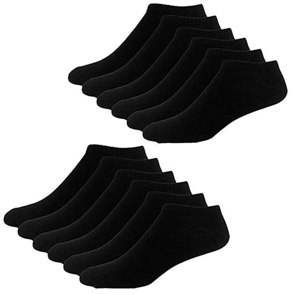 Hontri Socks in Sale, Sports Socks, 10 Pairs, Men's and Women's Half-Length Socks, Short, Breathable 10 Pairs of Socks Black