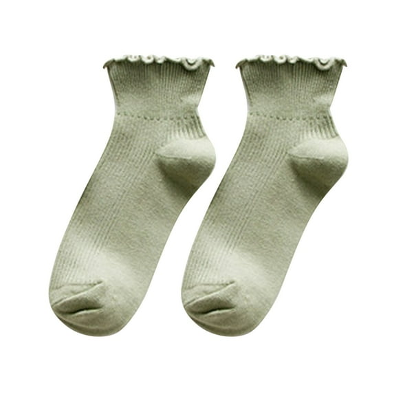 Hontri Socks in Sale, Women's Edge Cotton Vertical Stripe Crew Socks Fresh Socks 1 Pair of Socks