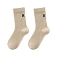 thumbnail image 1 of Hontri Socks in Sale, Women's Letter Embroidered Socks Cute Printed Socks Ankle Socks Sports Comfortable Women's Gift Crew Socks Casual, 1 of 6