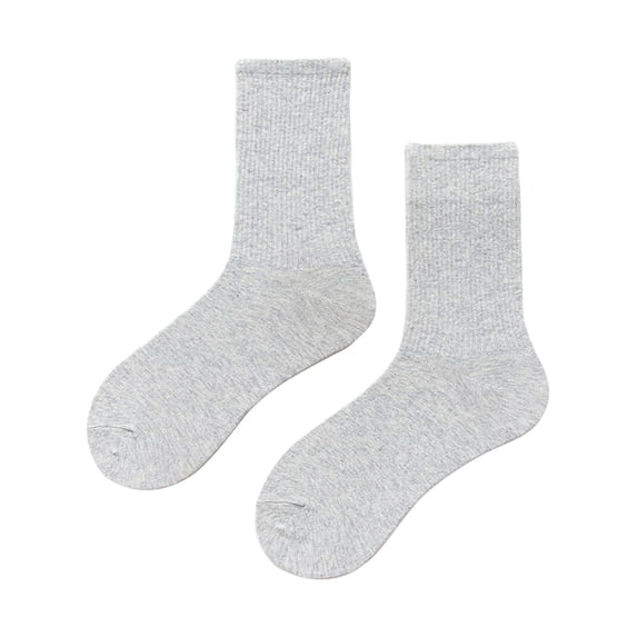 Hontri Socks in Sale, Women's Solid Color Mid-Calf Socks, Thin Spring and Summer Candy-Colored Multi-Color Soft Socks for All Seasons A Pair of Socks