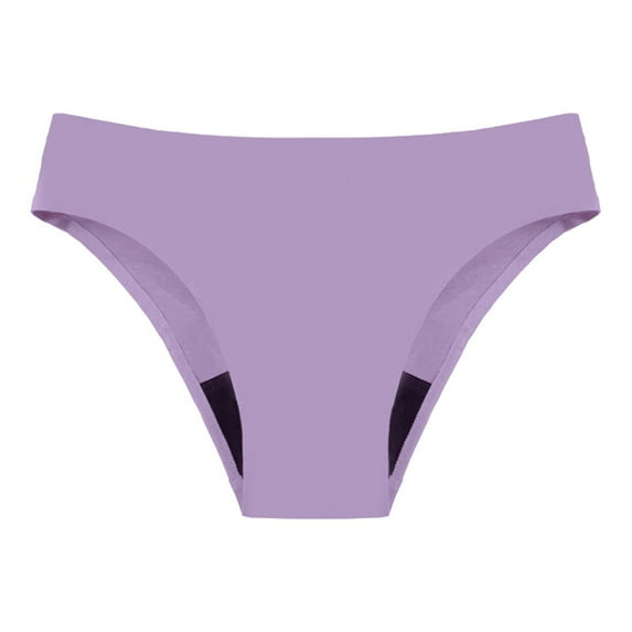 Hontri Swim Pants Deals under $20, Women's Menstrual Swimming Trunks Leak Proof 4 Layer Menstrual Bikini Swim Bottoms Underwear Purple Xl