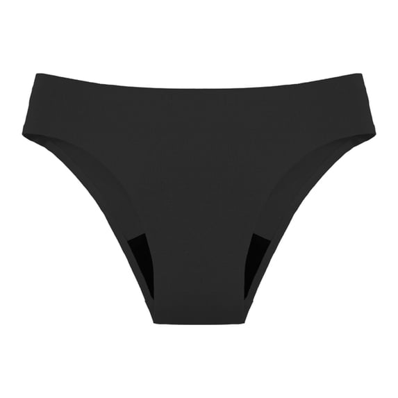 Hontri Swim Pants Women's Menstrual Physiological Swimming Trunks Leak Proof 4 Layer Menstrual Bikini Swim Bottoms Underwear Black L