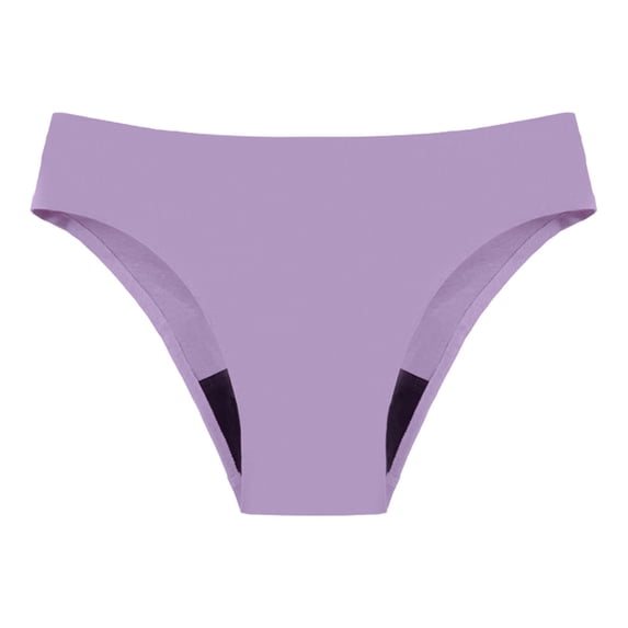Hontri Swim Pants Women's Menstrual Physiological Swimming Trunks Leak Proof 4 Layer Menstrual Bikini Swim Bottoms Underwear Purple 3Xl