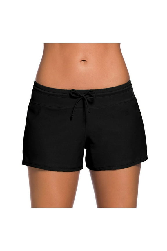 Swimwears Tankinis Set Women Tankini High Waist Bikini Bottoms Swim Briefs Beach Shorts Ruched Bottom Black M