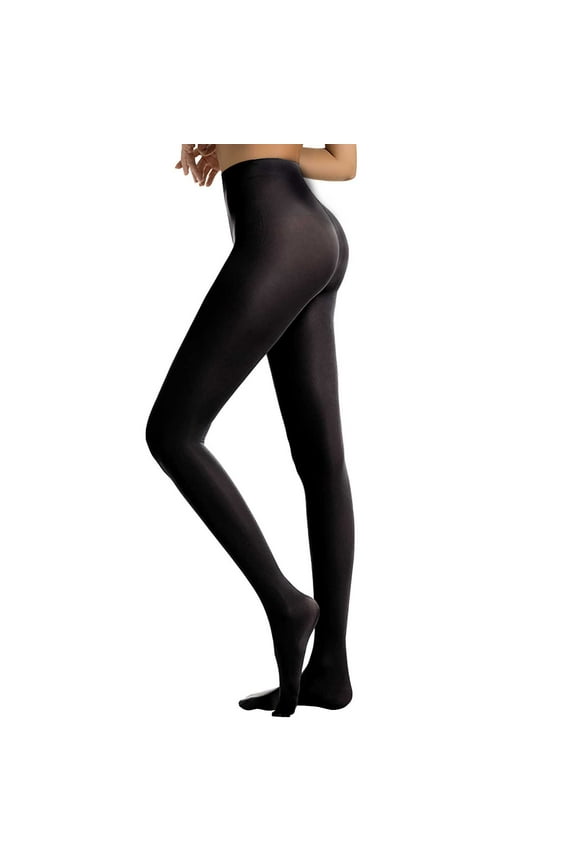 Tights for Women Semi Opaque Girls Leggings Solid Color Footed Pantyhose Tights Tights Women Skin Tone Black