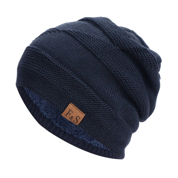 Hontri Trapper Hat Men Womens Autumn And Winter Fashion Warm Pullover Hat Stacking Cap Ear Protection Cap Frost Proof Cap Waterproof Winter Trappers Unisex Navy
