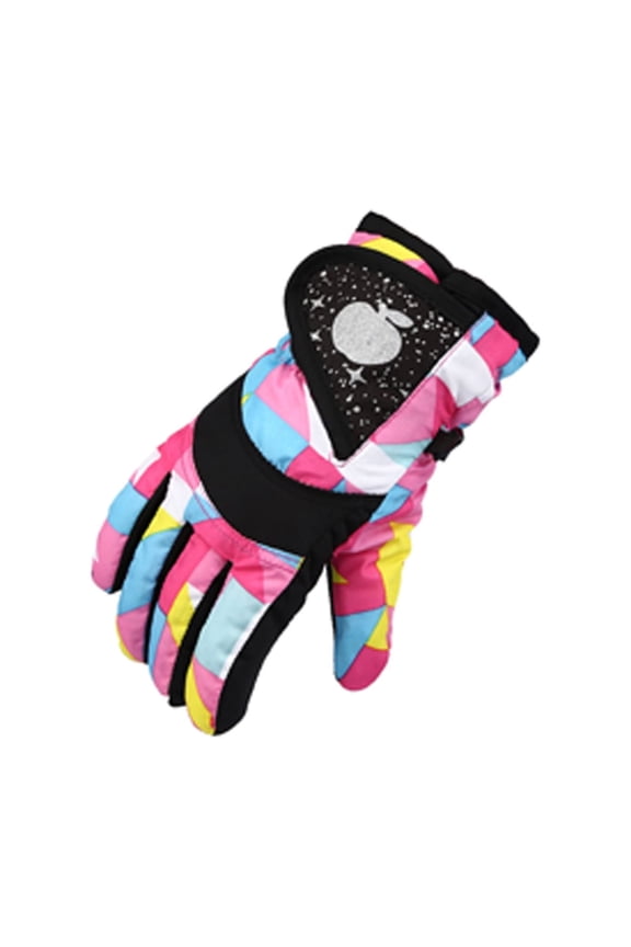 Waterproof Winter Gloves Women Clearance! Winter Gloves for Kids Boys Girls Snow Windproof Mittens Outdoor Sports Skiing Winter Gloves Waterproof Under $5