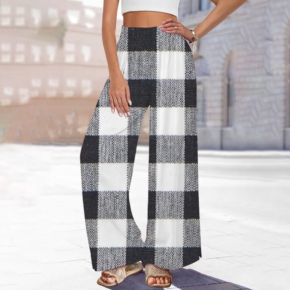 Hontri Wide Leg Pants Woman Womens Wide Leg Palazzo Pants Boho Floral 2025 Summer Beach Culottes Flowy Casual Trousers for Vacation Loose Lounge Pants