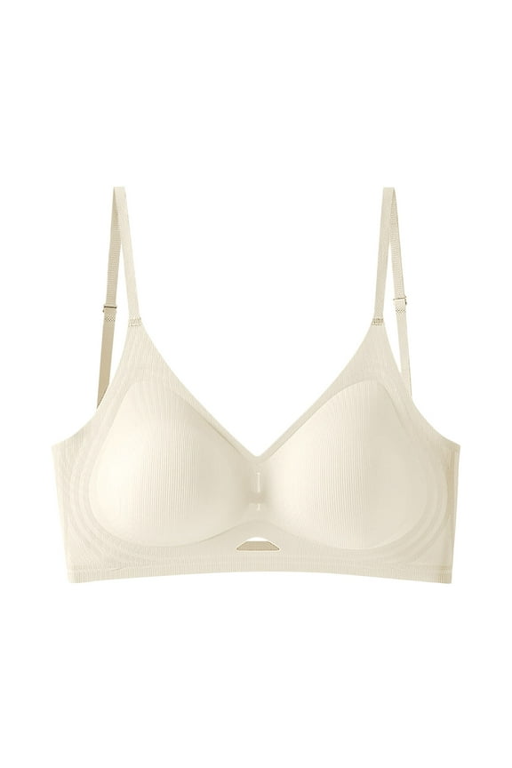 Women's Adhesive Wireless Bra - Invisible Comfort with Adjustable Support (Nude Colors | Lightweight Lift | S-XXL Sizing) (Beige | L)