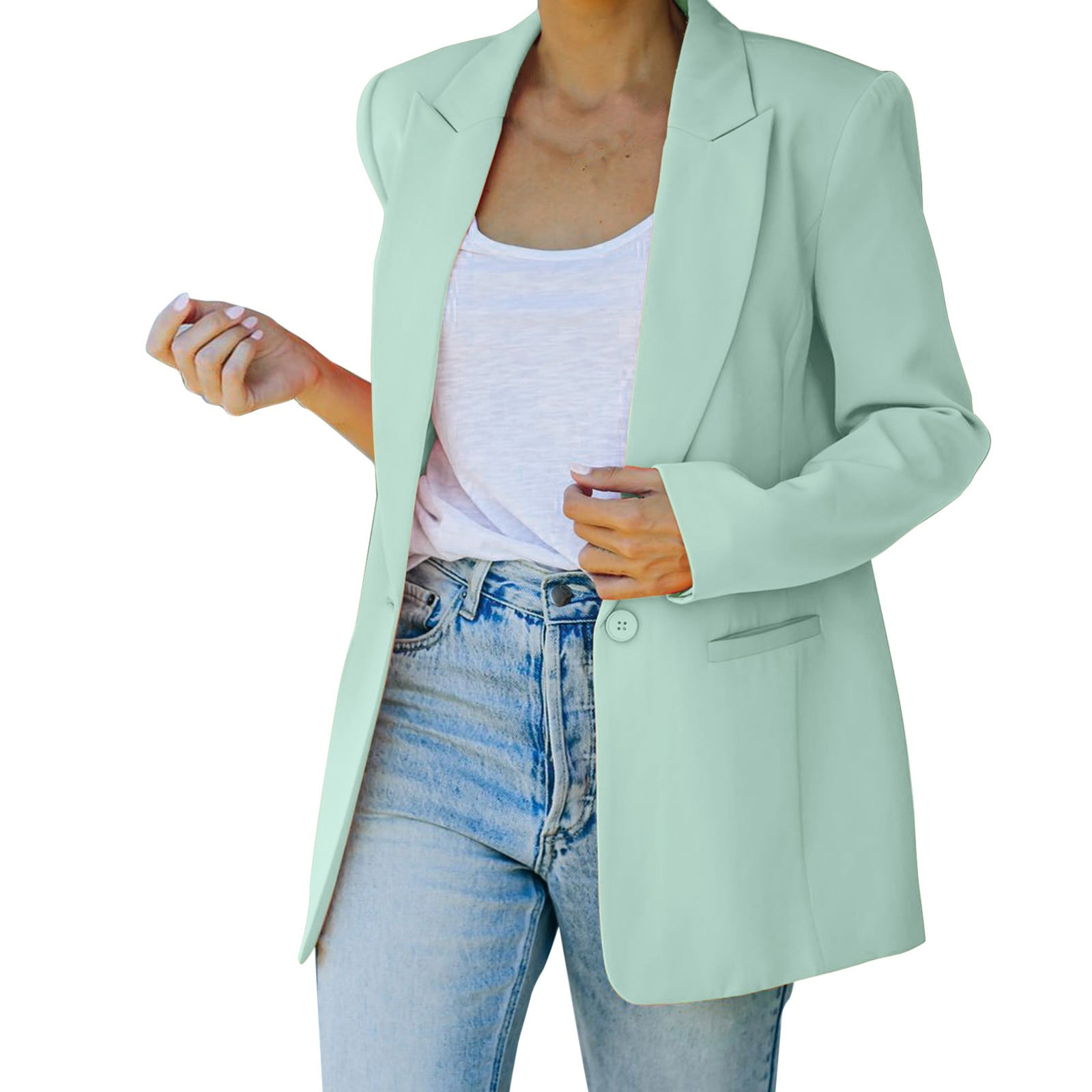 Hontri Women's Blazers & Suit Jackets, Women's Casual Light Weight Thin ...