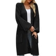 thumbnail image 1 of Hontri Women's Cardigan Sweaters Lightweight on Sales, Women's Solid Sleeves Loose Large Pockets Casual Knitted Sweater Cardigan Gy1,Red,Navy,Khaki,Gy2,Black, 1 of 5