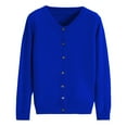 thumbnail image 1 of Hontri Women's Cardigan Women's Classic Button Down Long Sleeve V Neck Soft Knit Sweater Blue Xxl, 1 of 7