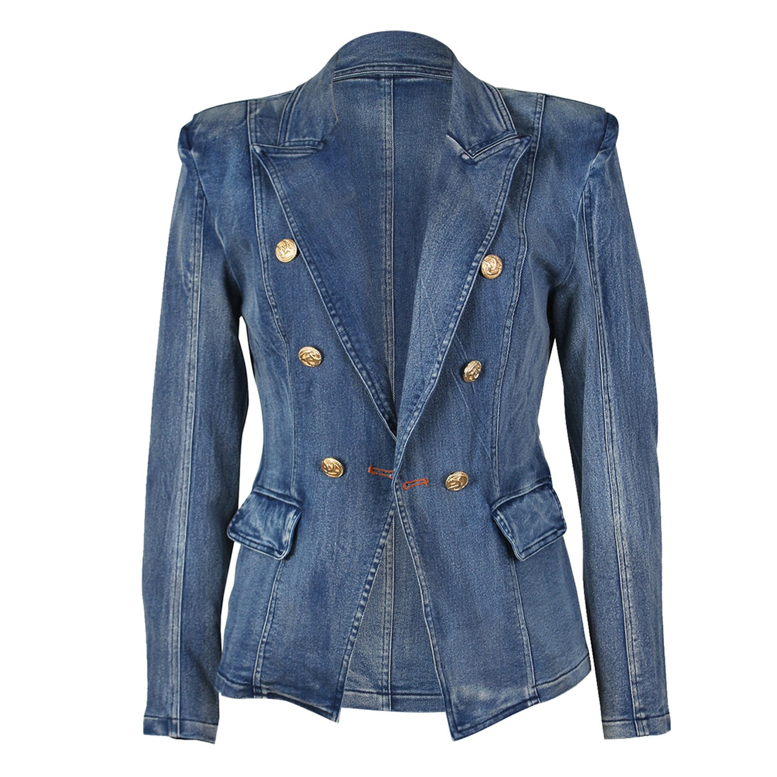 Hontri Women's Denim Jackets Green on Sales, Women's Slim Fit Denim ...