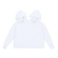 thumbnail image 1 of Hontri Women's Fashion Hoodies & Sweatshirts, Funny Couple Hooded Sweatshirt Unisex Oversized Casual Long Sleeve Pullover Loose Fit Top for Two People Wearing White One Size, 1 of 6