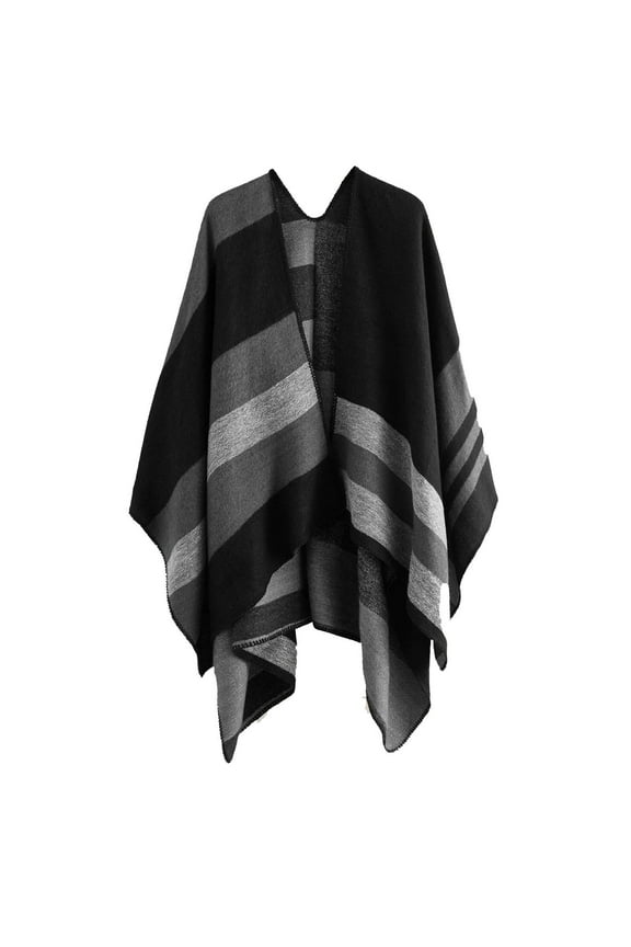 Women's Fleece Jackets & Coats on Sales, Women Shawl Sweater Knitted Winter Capes Coat Cardigans Women's Coat Red,Black,Gray