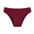 thumbnail image 1 of Hontri Women's Period Swimwear - 4-Layer Leak Proof Bikini Bottom - Comfortable Menstrual Swim Shorts (XS-XXXXL) Leak-Proof Swim Bottom (Wine | M), 1 of 5