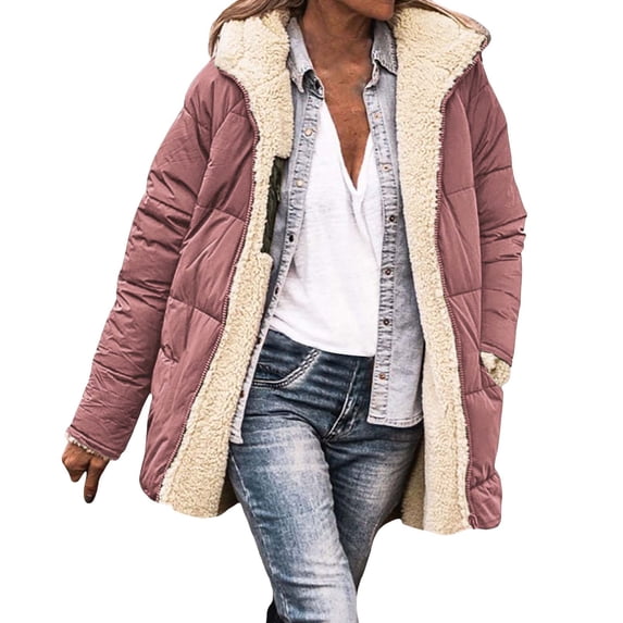 Hontri Women's Quilted Lightweight Jackets Women Fashion Hooded Sleeveless Sweater Vest Blouse Shirts Coat Sweatshirt Long Quilted Jackets for Women for Women Men Couples