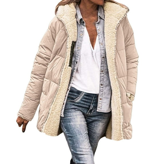 Hontri Women's Quilted Lightweight Jackets Women Fashion Hooded Sleeveless Sweater Vest Blouse Shirts Coat Sweatshirt Long Quilted Jackets for Women for Women Men Couples