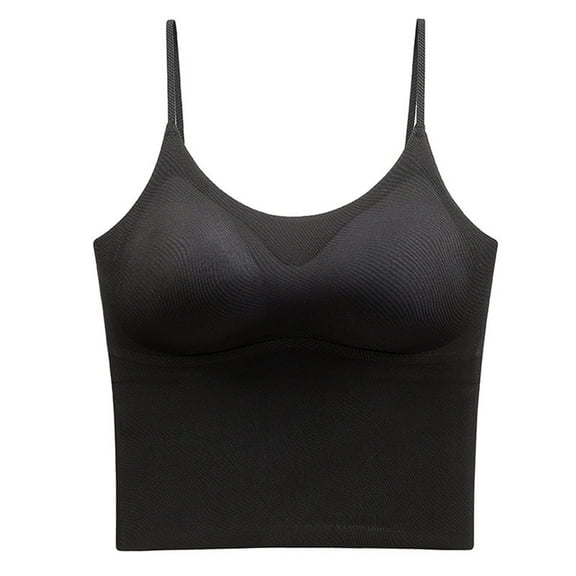 Hontri Womens Daily Solid Bra - Adjustable Straps for Comfort Black XL