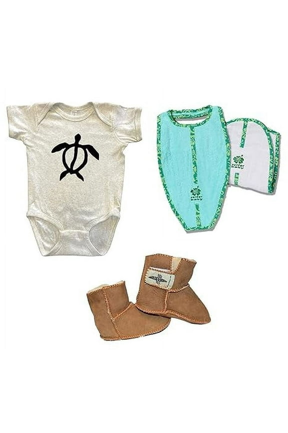 Honu Turtle Surfer Baby Unisex Infant Gift Set