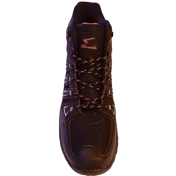 Honxida Men's Mid-Top Hiking Winter Boot, Durable Non-Slip Outsole, Padded Comfort Fit, Black, Size 12