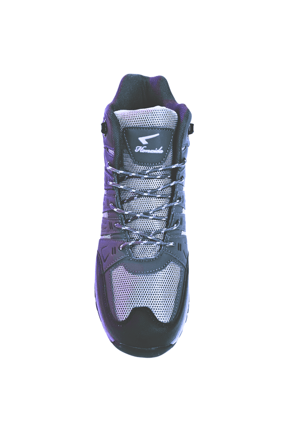 Men's Mid-Top Hiking Winter Boot, Durable Non-Slip Outsole, Padded Comfort Fit, Gray, Size 8