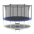 thumbnail image 1 of HooKung 8ft Trampoline with Enclosure Safety Net Jumping Fun Trampoline Heavy-duty Jump Pads, Spring-loaded for Kids and Adults, 1 of 7