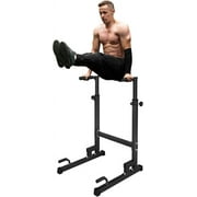 HooKung Adjustable Dip Bar Heavy Duty Steel Dip Station Power Tower Dip Station Pull up Bar Power with Max Weight 330Ibs