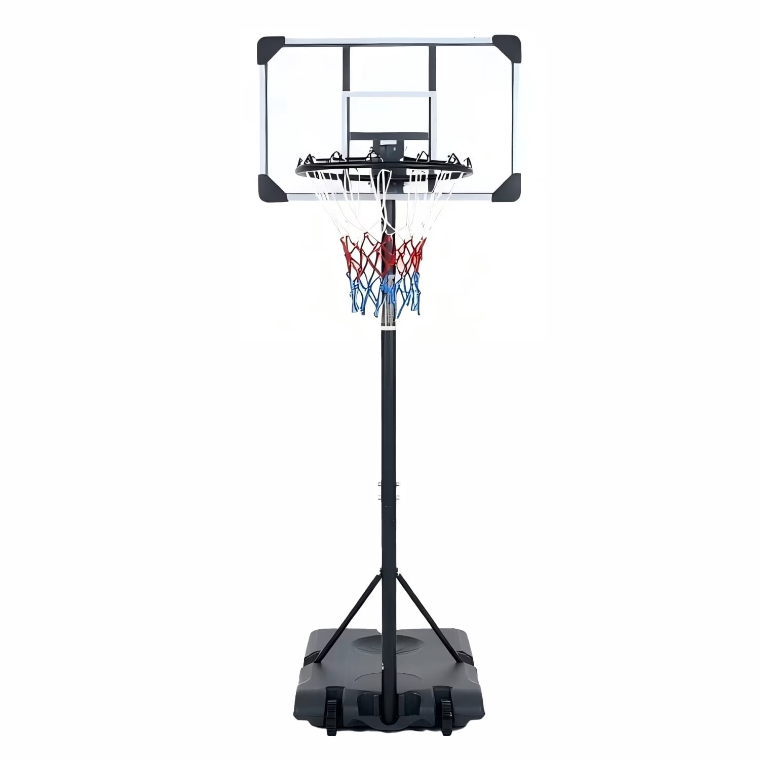 HooKung Portable Basketball Hoops Height Adjustable 5.6-7ft Basketball System 28'' Backboard with Net Wheels for Teenagers Youth Indoor Outdoor Use