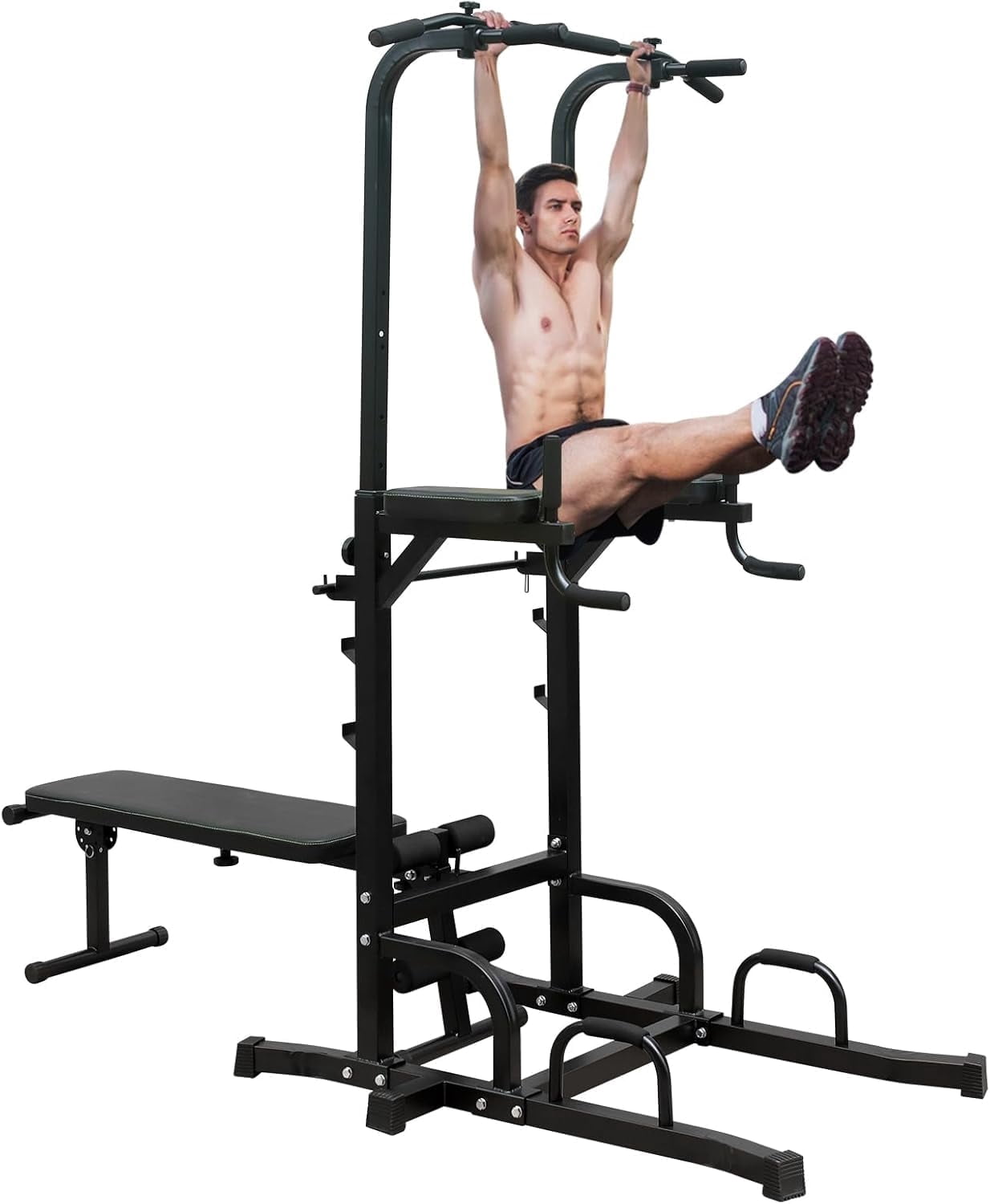 Curated visual reference: Hookung Power Tower Dip Station With Bench Pull Up Bar Photo Inspiration