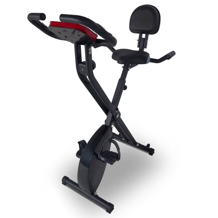 HooKung X Bike Foldable Stationary Bike, Folding Upright Exercise Bike for Home
