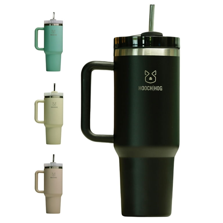 Axhead Tumbler with Handle and Straw