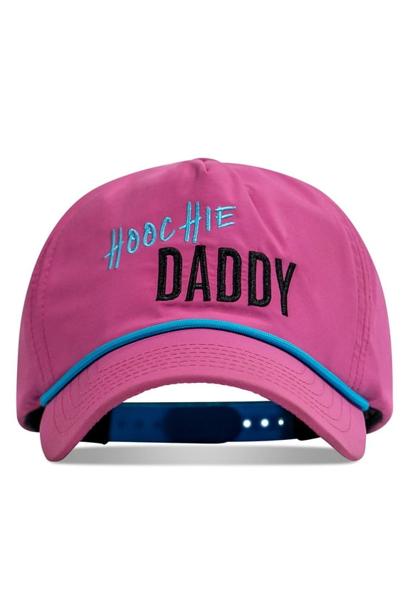 Hoochie Daddy Crushable Edition Rope Snapback Hat – Lightweight, Quick-Dry, Unstructured Fit – Pink