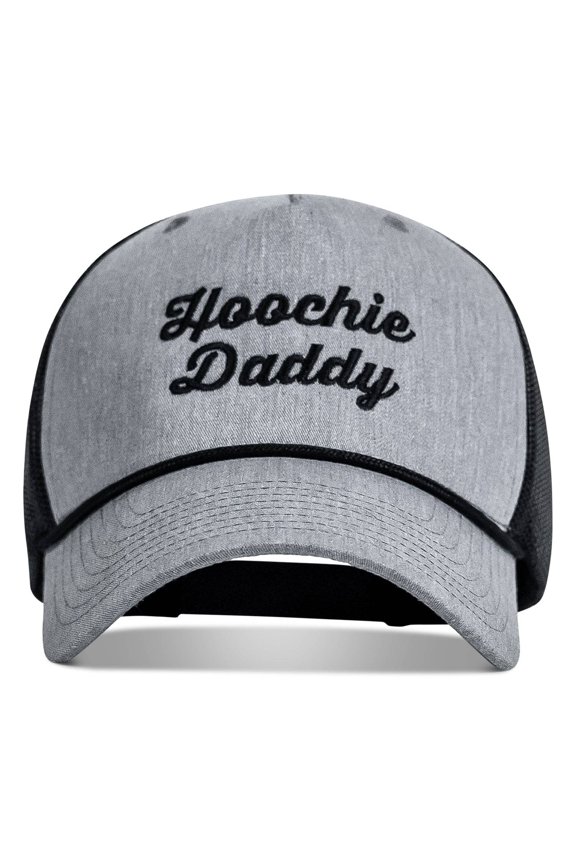 Hoochie Daddy Script Rope Snapback Hat Gray / Black