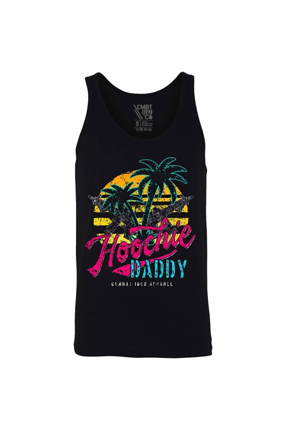 Hoochie Daddy Sunset Men's Tank 2Xl / Black
