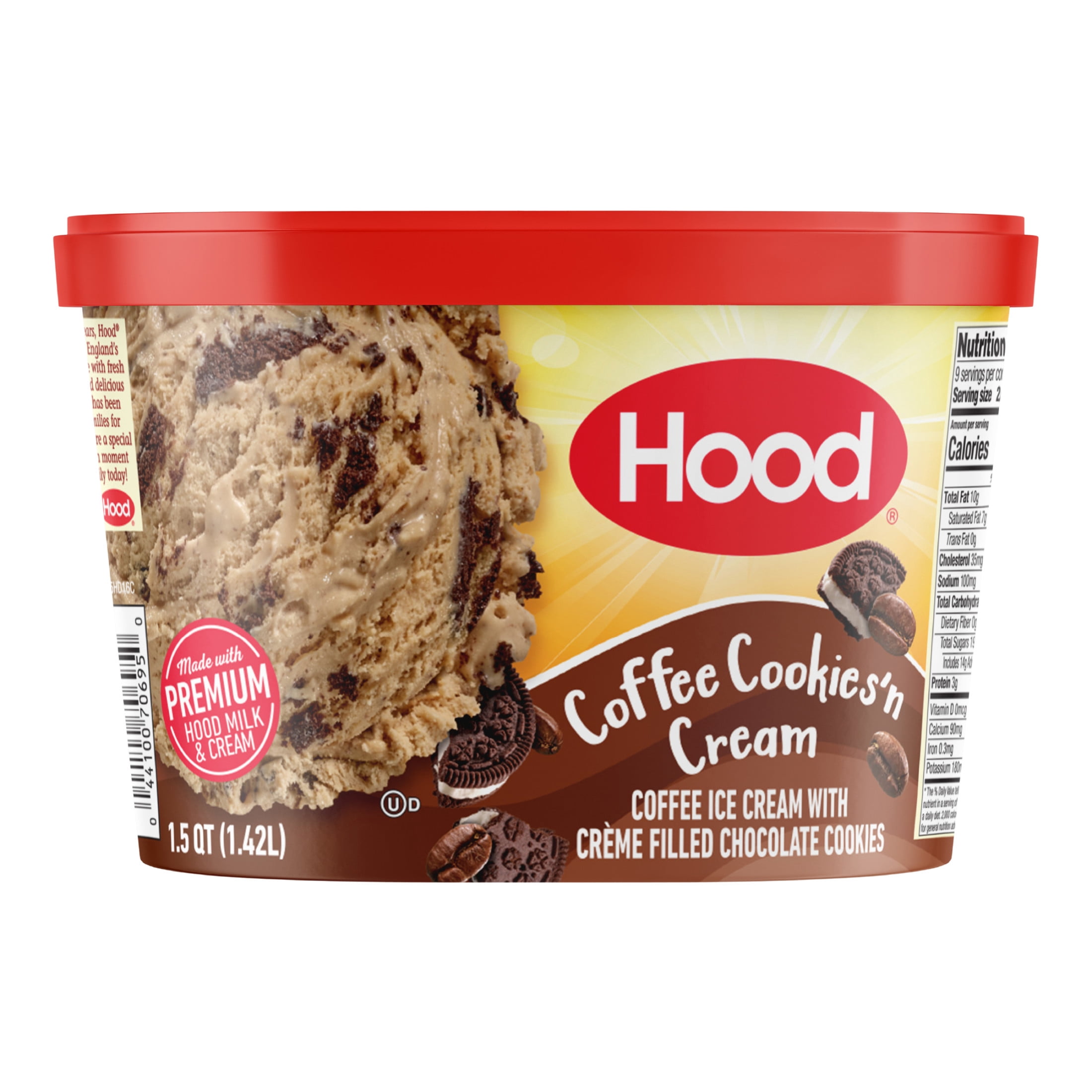 Hood Coffee Cookies 'n Cream Ice Cream, 1.5 Quarts