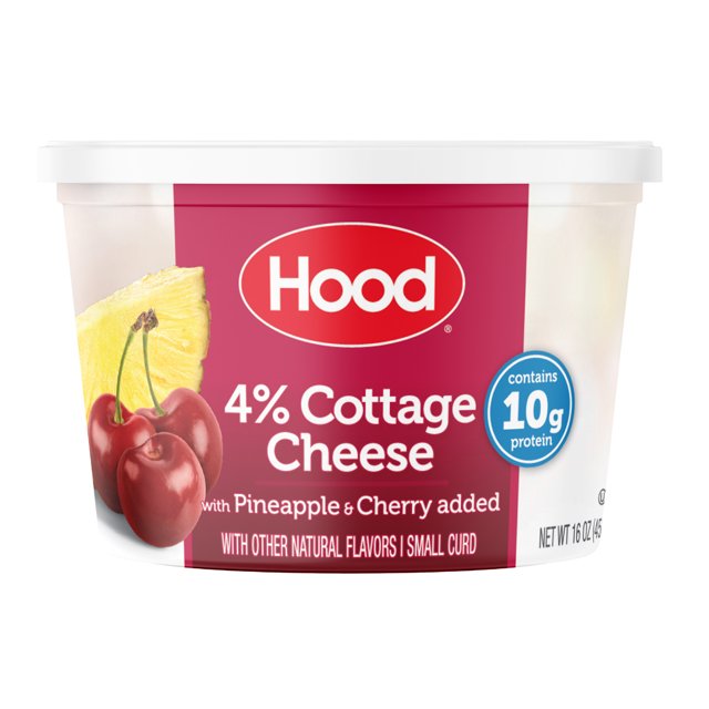 Hood Cottage Cheese with Pineapple & Cherry, 16 oz