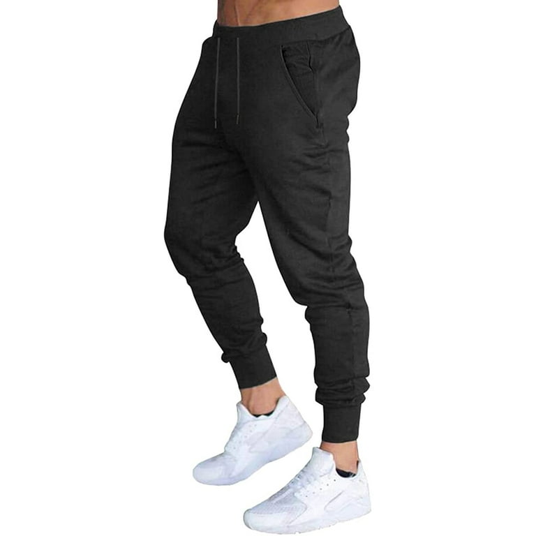 Hood Crew Men's Slim Joggers Workout Pants for Gym Running and