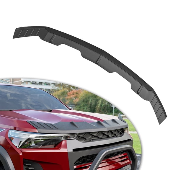 Furnhome Hood Deflector Compatible with 2019-2024 Chevy Silverado 1500, TPE Hood Replacement for 2019-2024 Chevy Silverado Accessories