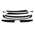 thumbnail image 1 of Hood Grille Decal Trim Kit Carbon Fiber Look Cover Chrome Compatible for Civic 16-20, 1 of 5