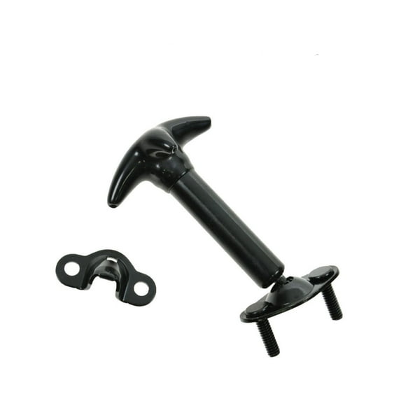 Hood Hold Down Latch & Catch Bracket Set Black Left or Right For Jeep CJ