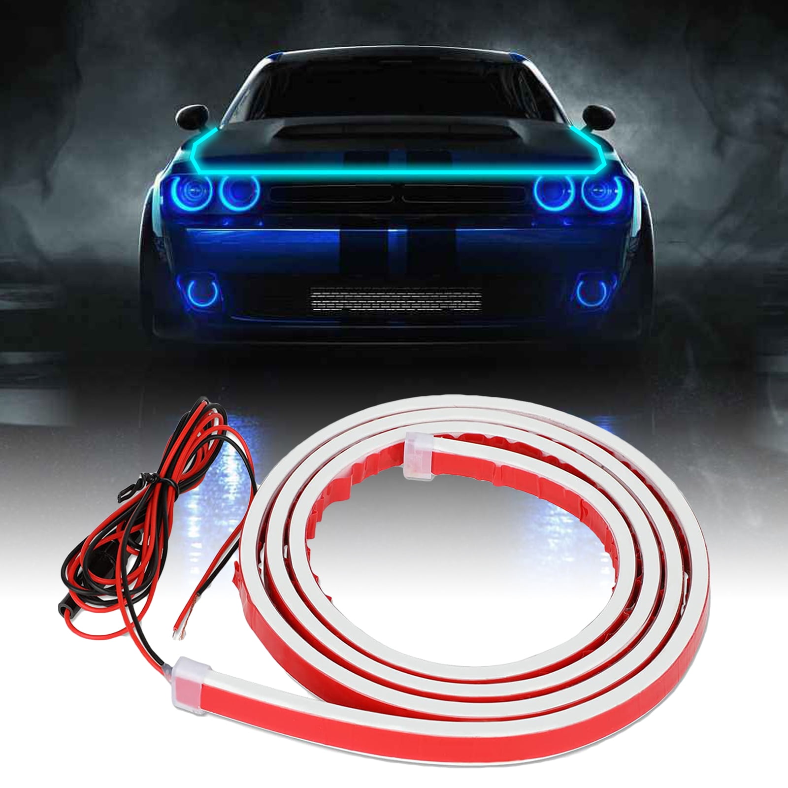Hood Light Strip, 59" Waterproof & Flexible Car Lights Exterior
