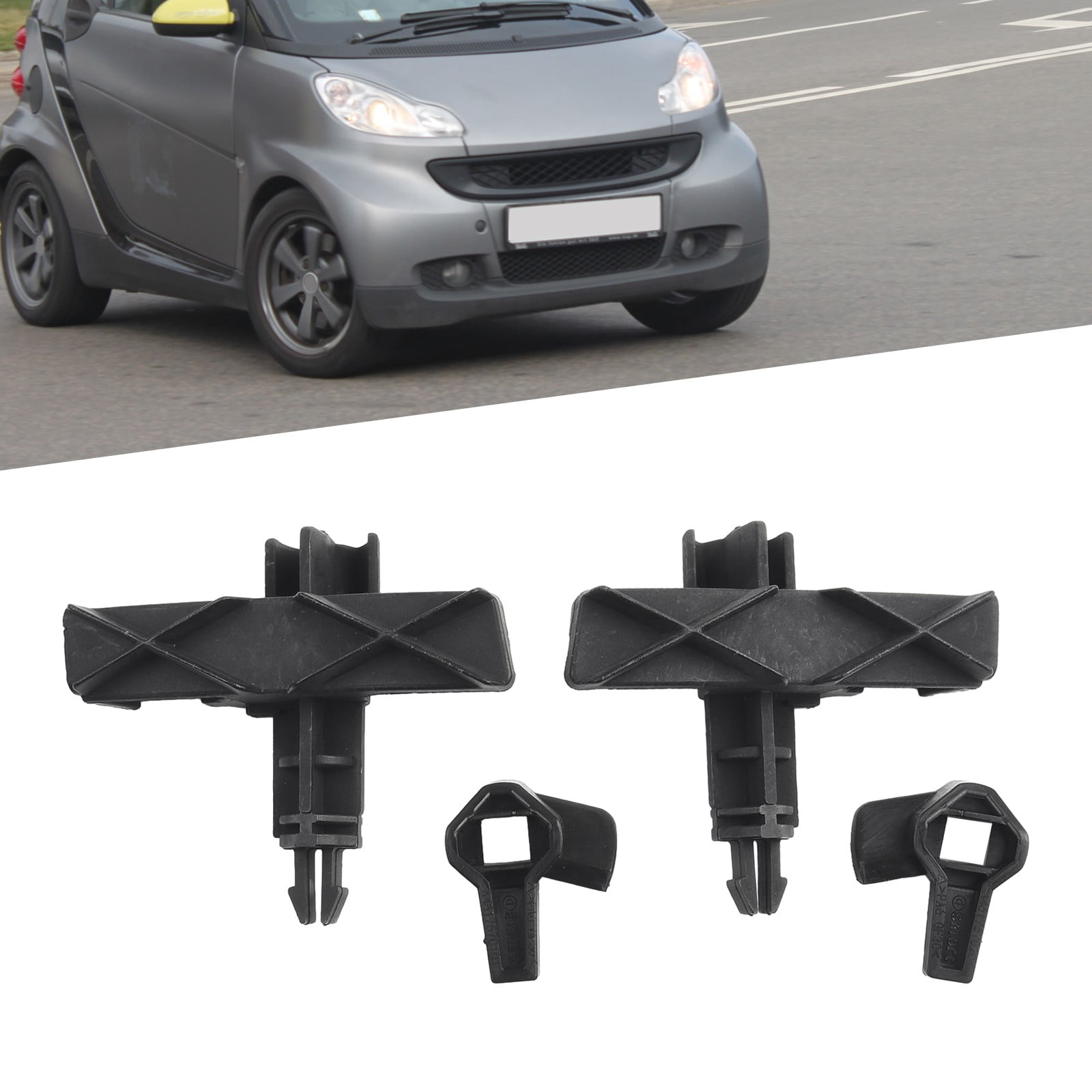 Hood Locking Mechanism Left and Right Lower Upper Set For Smart Fortwo