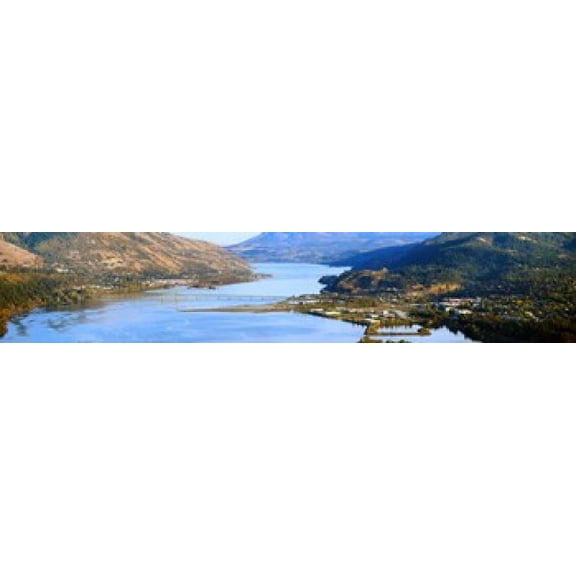 Hood River Bridge Hood River Oregon USA Canvas Art - Panoramic Images (38 x 8)