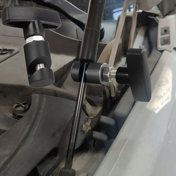 Hood Strut under $5! CQCYD Engine Hood Lift Rod Support, Trunk Hydraulic Strut Fixator, Anti Pinch Safety Bracket, Universal Car Hood Prop Rod Holder, Automotive Maintenance Tool