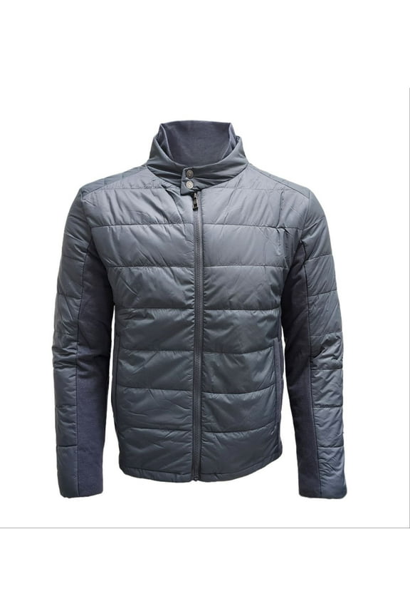 Men's Biker Hemp Cotton Warm Puffer 420, Charcoal Grey, XX-Large