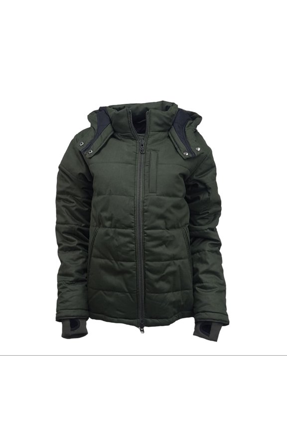 Men's Deep Army Nordic Puffer, Green, Medium
