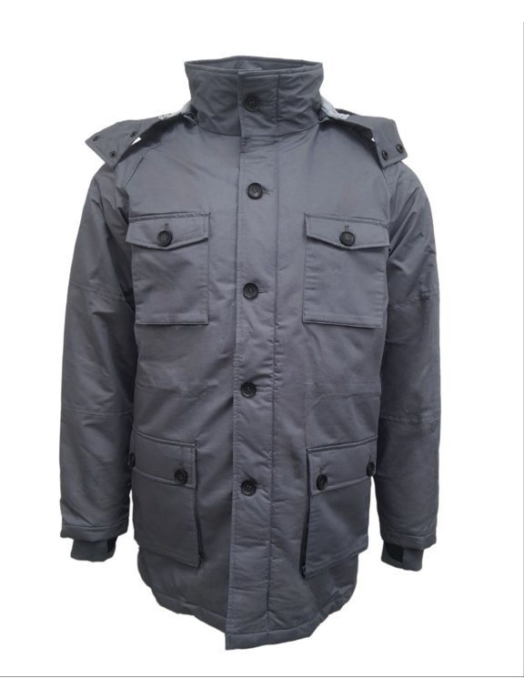 Men's Hemp 2-1 Parka With Vest 420, Grey, Small