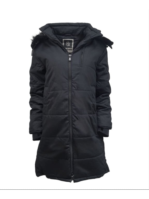 Women's Hemp Nordic Puffer, Black, Large