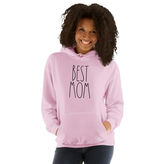 Hooddie Best Mom Gifts Unisex Hoodie (Light Pink, S)